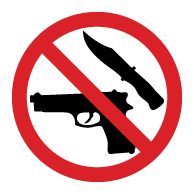 Proibido armas de fogo